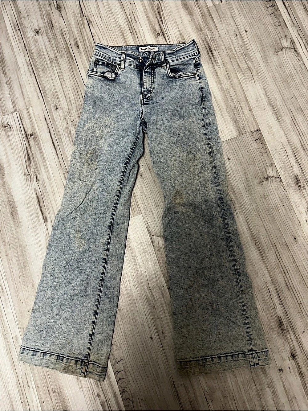 Ranch Dress'n Straight Leg Jeans Blue Size 8